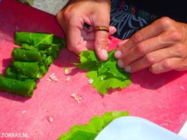 Kochen-auf-Kreta-Griechenland im freien